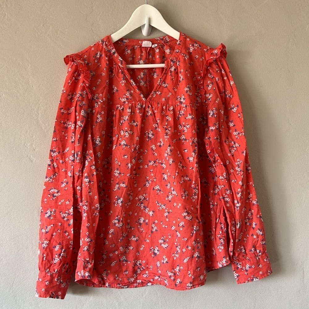 Gap Print Ruffle Shirt - Picture 10 of 11